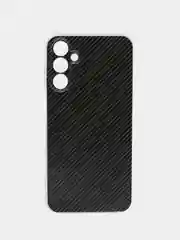 Хаки силиконовый чехол на Samsung Galaxy A15 / Самсунг А15 прозрачный, с принтом, защита камеры