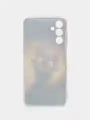 Индиго силиконовый чехол на Samsung Galaxy A15 / Самсунг А15 прозрачный, с принтом, защита камеры