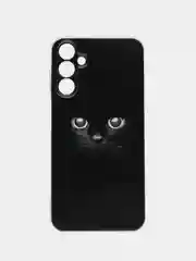 Шоколадный силиконовый чехол на Samsung Galaxy A15 / Самсунг А15 прозрачный, с принтом, защита камеры