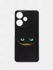 Черный чехол на Infinix Hot 30i (Инфиникс Хот 30и) с рисунком, прозрачный
