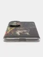 Медный силиконовый чехол на Honor 90 (Хонор 90), прозрачный, с рисунком