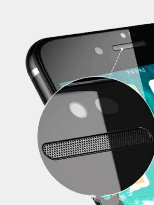 Защитное стекло с пылезащищённой сеткой для iPhone Айфон X Max