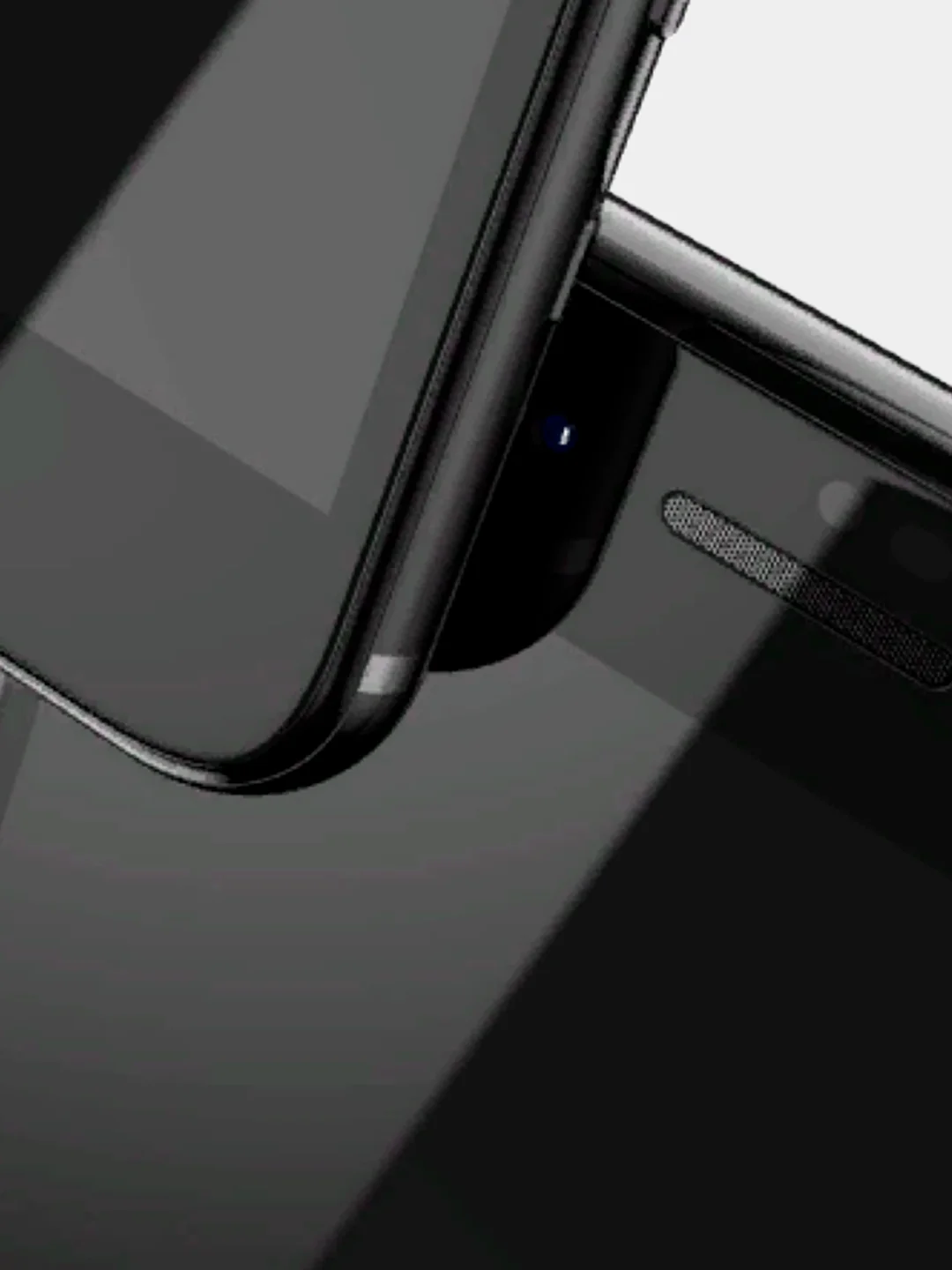 Белый защитное стекло с пылезащищённой сеткой для iPhone Айфон X Max