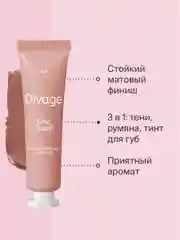 Кремовый тинт Divage Chic Touch Matte Tint для щек, губ и глаз, тон 2