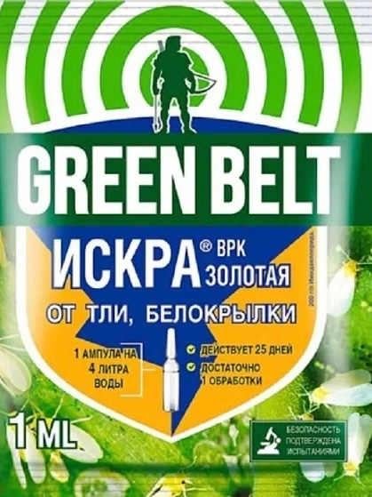 Искра Золотая от тли, белокрылки 1мл на 4лводы Green belt