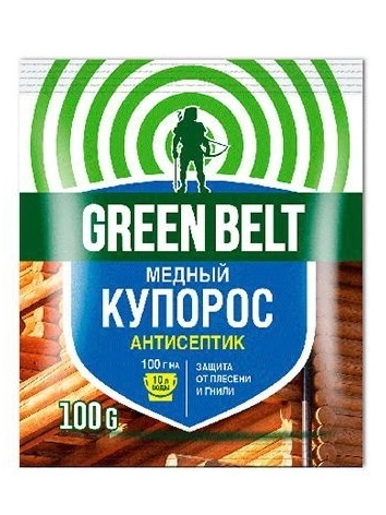 Медный купорос 100гр антисептик Green belt
