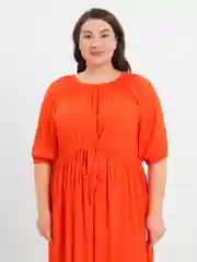 Коралловый женское летнее платье