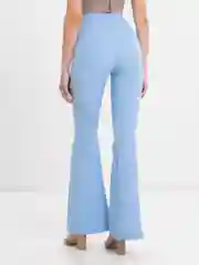 Голубой брюки женские, клёш