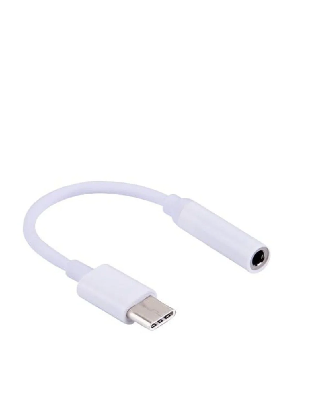 Белый переходник Lightning - AUX для наушников, 3.5 мм mini jack