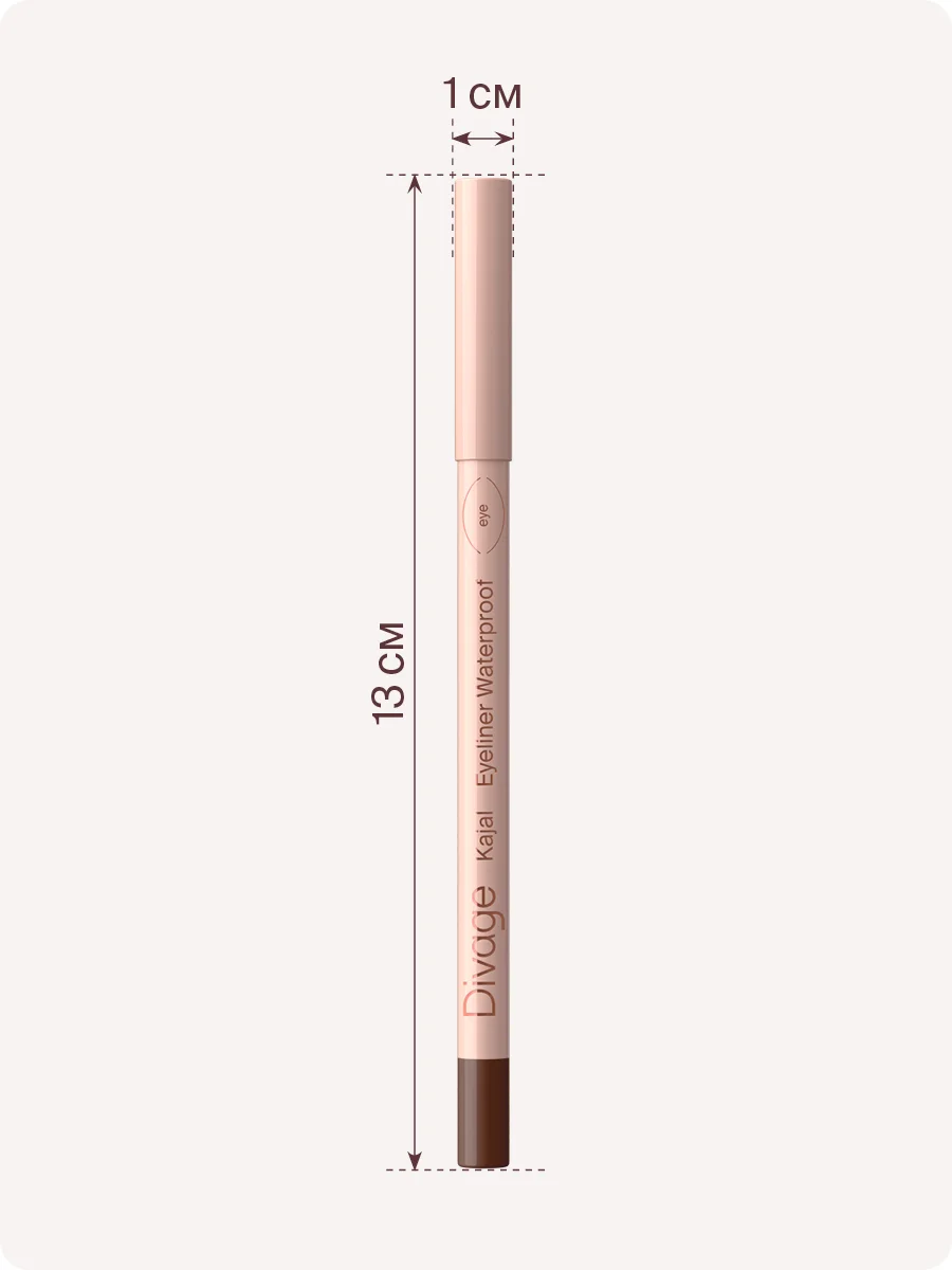 Карандаш для глаз Divage Eye Pencil Kajal Eyeliner, тон 2