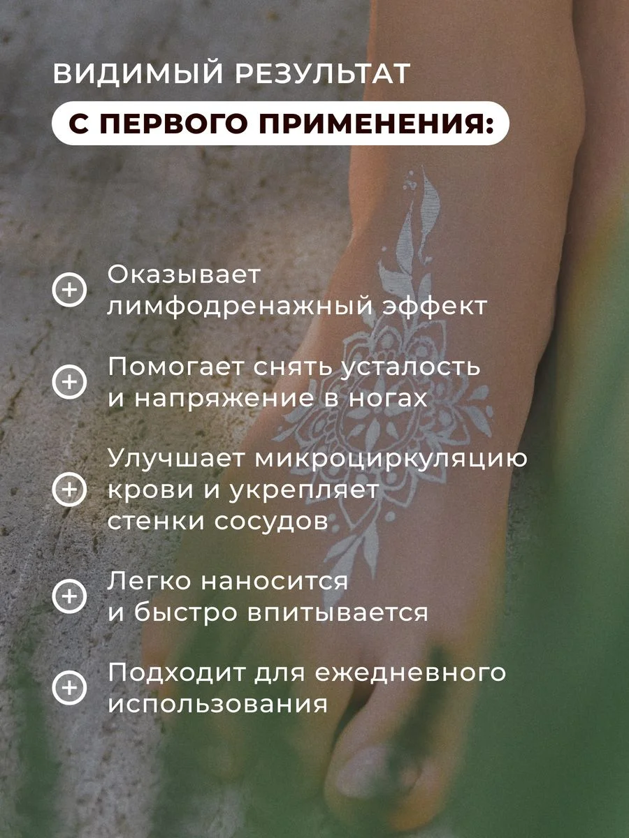 Лосьон для ног с лимфодренажным эффектом 200 мл, Pravilnaya Kosmetika