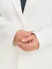 Белый костюм женский, с широкими брюками, большие размеры 50-56