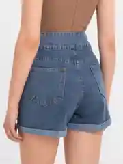 Синий шорты джинсовые, женские шортики с завышенной талией, S-XXXL