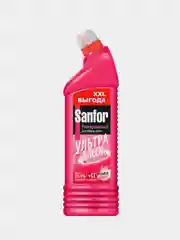 Чистящее средство для сантехники SANFOR Ультра Блеск, Чистота и гигиена, 1,5 л