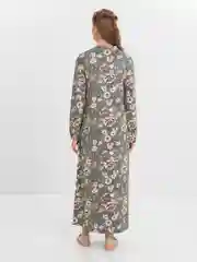 Зелёный хаки платье мусульманское женское длинное в пол, макси, Lilians