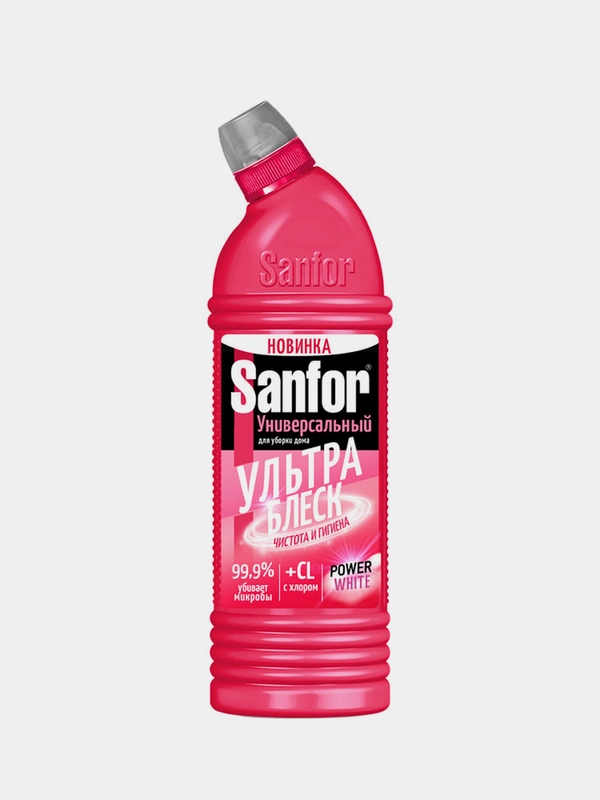 Чистящее средство для сантехники SANFOR Ультра Блеск, Чистота и гигиена, 750 г