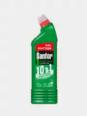 Универсальное чистящее средство Sanfor, Зеленое яблоко, для ванны и сантехники, 1,5 л