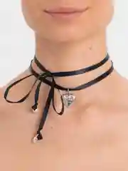 Черный винтажный кулон, Чокер с сердечком, Подвеска, Колье