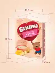 Каша детская Винни молочная 3 злака с манго и бананом, с 6 месяцев, 200 г