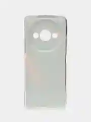 Красный чехол на Redmi A3/Poco C61 / Редми А3/Поко С61 прозрачный, с рисунком, защита камеры