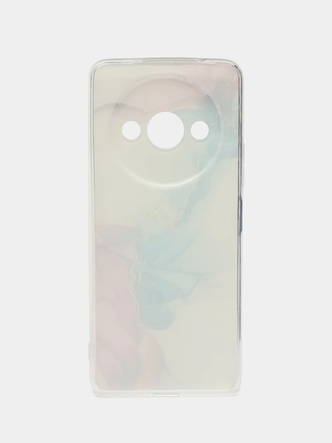 Ледяной чехол на Redmi A3/Poco C61 / Редми А3/Поко С61 прозрачный, с рисунком, защита камеры