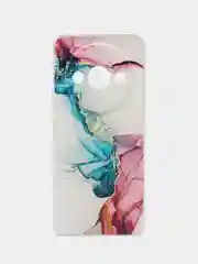 Ледяной чехол на Redmi A3/Poco C61 / Редми А3/Поко С61 прозрачный, с рисунком, защита камеры