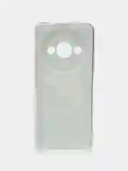 Тёмно-коричневый чехол на Redmi A3/Poco C61 / Редми А3/Поко С61 прозрачный, с рисунком, защита камеры