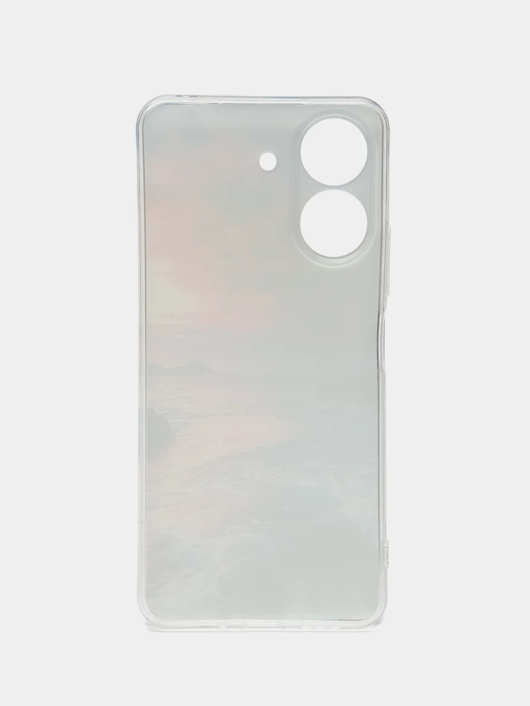 Фиолетовый силиконовый чехол на Xiaomi Redmi 13C/Poco C65 (Сяоми Редми 13C/Поко С65), с рисунком
