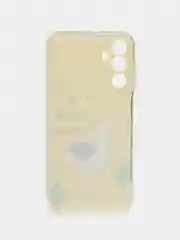 Горчичный силиконовый чехол на Samsung Galaxy A15 / Самсунг А15 прозрачный, с принтом, защита камеры