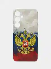 Синий силиконовый чехол на Samsung Galaxy A15 / Самсунг А15 прозрачный, с принтом, защита камеры