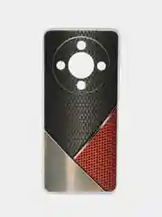 Слоновая кость силиконовый чехол на Honor X9B (Хонор X9B), прозрачный, с рисунком, защита камеры
