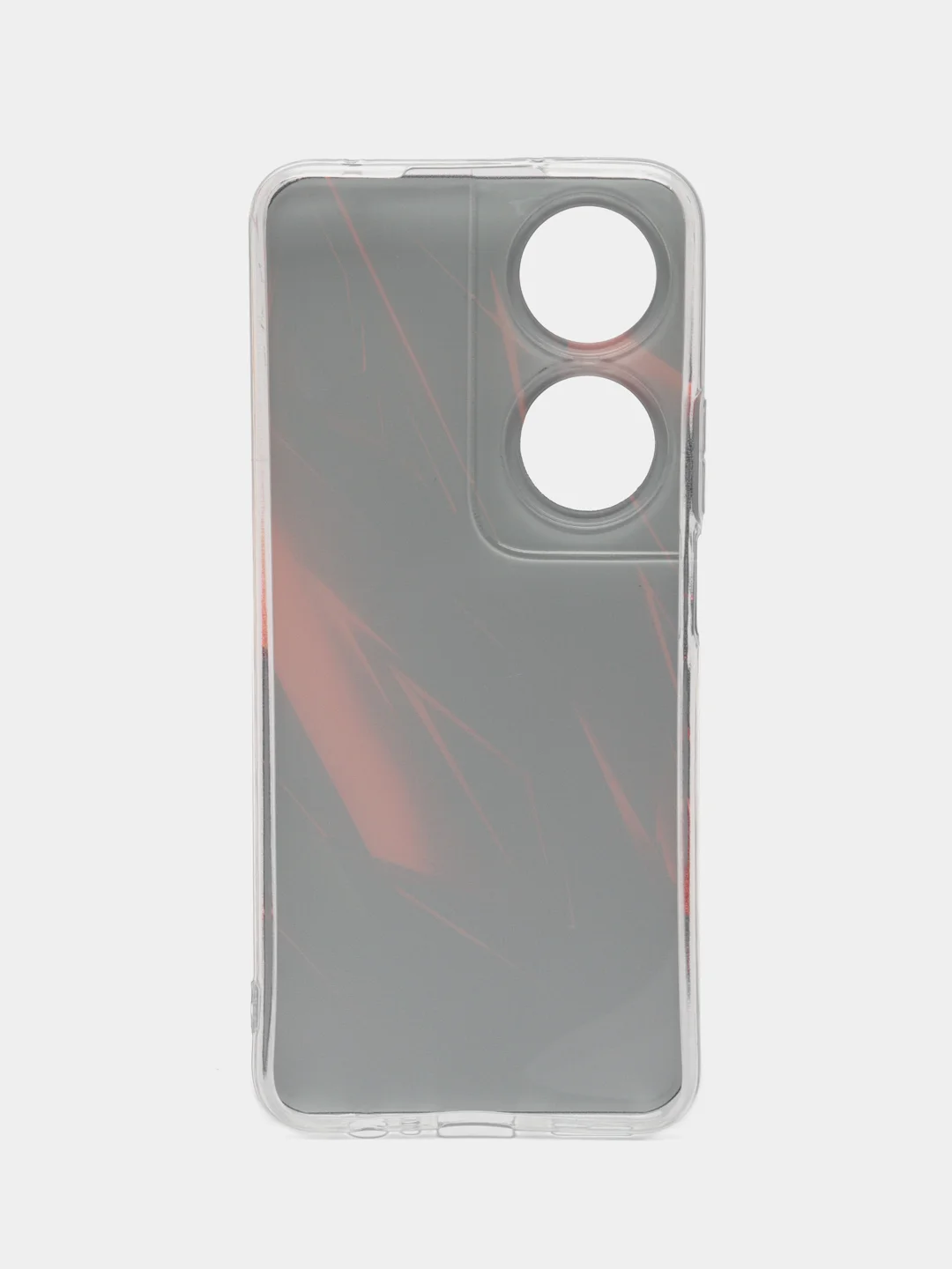 Красный чехол на Honor X7B/90 Smart / Хонор X7B/90 Смарт прозрачный, с рисунком, защита камеры