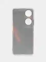 Красный чехол на Honor X7B/90 Smart / Хонор X7B/90 Смарт прозрачный, с рисунком, защита камеры