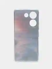Фиолетовый чехол на Tecno Camon 20/20 Pro 4G (Текно Камон 20/20 Про 4G), с рисунком, защита камеры
