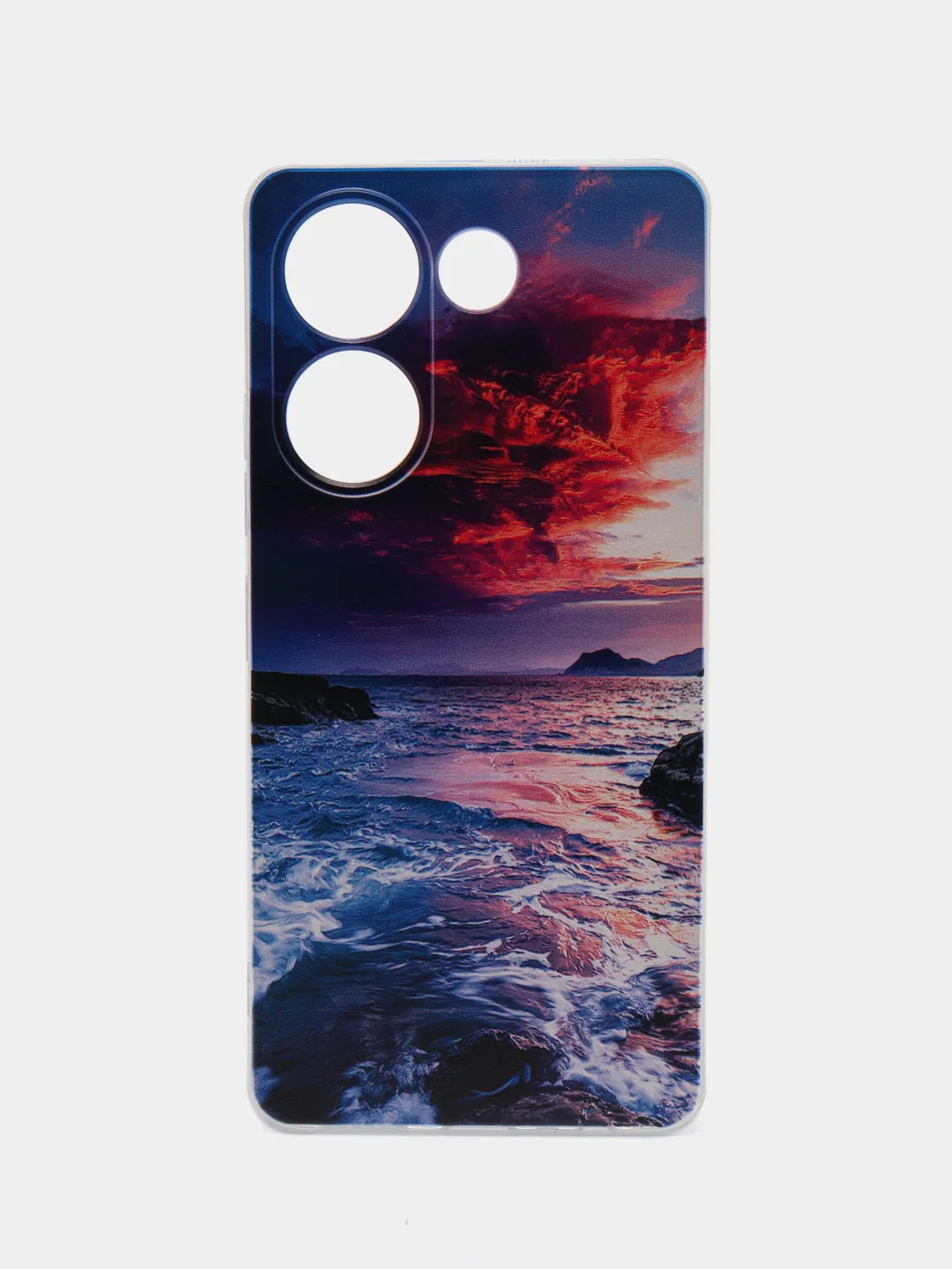 Фиолетовый чехол на Tecno Camon 20/20 Pro 4G (Текно Камон 20/20 Про 4G), с рисунком, защита камеры
