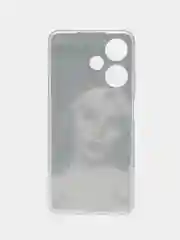 Бронзовый чехол на Infinix Hot 30i (Инфиникс Хот 30и) с рисунком, прозрачный