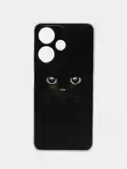 Шоколадный чехол на Infinix Hot 30i (Инфиникс Хот 30и) с рисунком, прозрачный