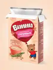 Каша детская Винни молочная, гречневая, с пребиотиками, с 4 месяцев, 200 г