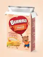 Каша детская Винни, без молока, 7 злаков, с пребиотиками, с 6 месяцев, 200 г