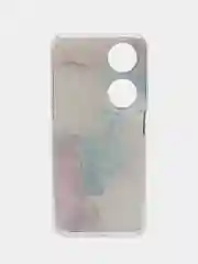 Ледяной чехол на Honor X7B/90 Smart / Хонор X7B/90 Смарт прозрачный, с рисунком, защита камеры