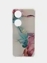 Ледяной чехол на Honor X7B/90 Smart / Хонор X7B/90 Смарт прозрачный, с рисунком, защита камеры