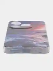 Фиолетовый чехол на Tecno Spark 10/10C (Текно Спарк 10/10С), прозрачный, с рисунком, защита камеры