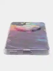 Пурпурный силиконовый чехол на Honor X9B (Хонор X9B), прозрачный, с рисунком, защита камеры