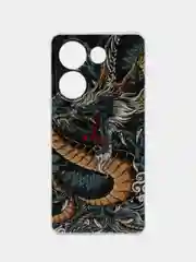 Марсала чехол на Tecno Camon 20/20 Pro 4G (Текно Камон 20/20 Про 4G), с рисунком, защита камеры