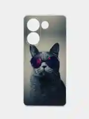 Синий меланж чехол на Tecno Camon 20/20 Pro 4G (Текно Камон 20/20 Про 4G), с рисунком, защита камеры