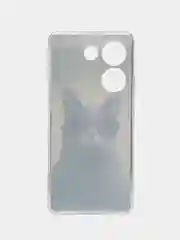 Синий меланж чехол на Tecno Camon 20/20 Pro 4G (Текно Камон 20/20 Про 4G), с рисунком, защита камеры