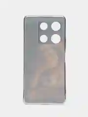 Светло-бежевый чехол для Infinix Note 30 Pro (Инфиникс Нот 30 Про), прозрачный, с рисунком, защита камеры