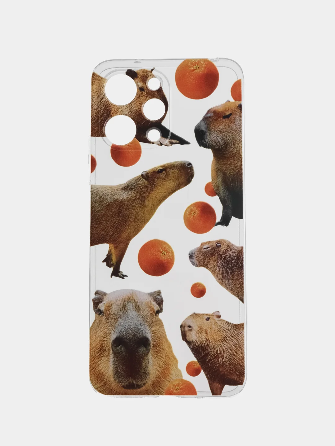 Терракотовый силиконовый чехол на Xiaomi Redmi 12 (Редми 12), прозрачный, с рисунком, защита камеры