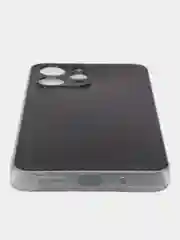 Хаки силиконовый чехол на Xiaomi Redmi 12 (Редми 12), прозрачный, с рисунком, защита камеры