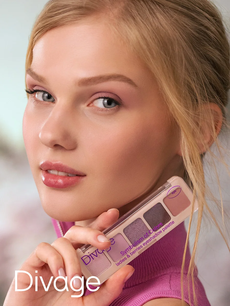 Тени для век в палетке Divage Palette Symbolism Of Colors Ladies&berries